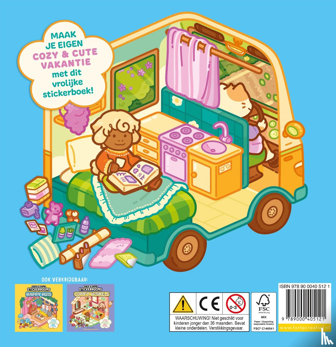 Alexander, Harry, Guillet, Anna - Cozy & cute stickerrooms - Vakantie Cuties