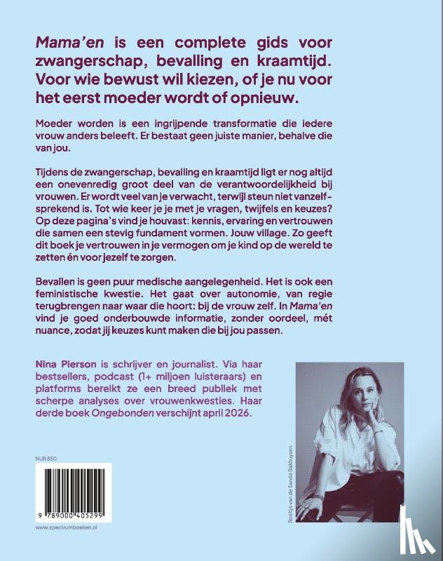 Pierson, Nina - Mama'en - Hét boek voor de vrouw die moeder wordt