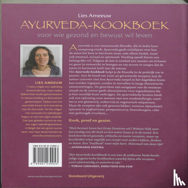 Ameeuw, Lies - Ayurveda kookboek
