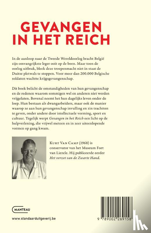 Van Camp, Kurt - Gevangen in het Reich. Het Belgisch leger in de Duitse kampen. 1940-1945