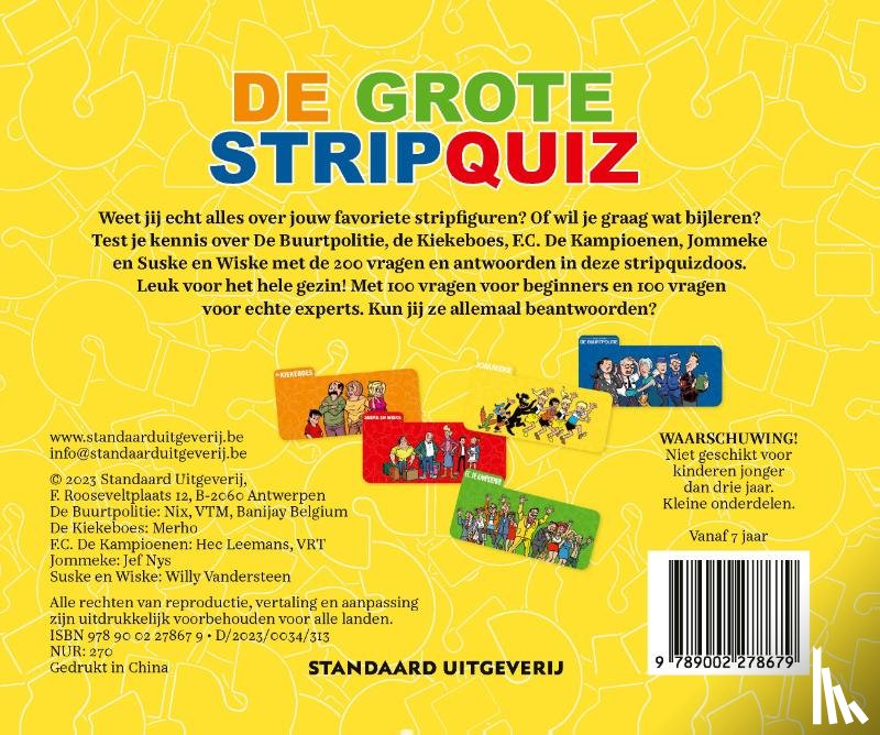  - De grote stripquiz’