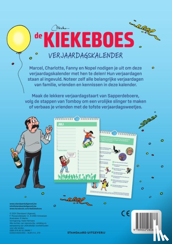 Merho - De Kiekeboes: verjaardagskalender