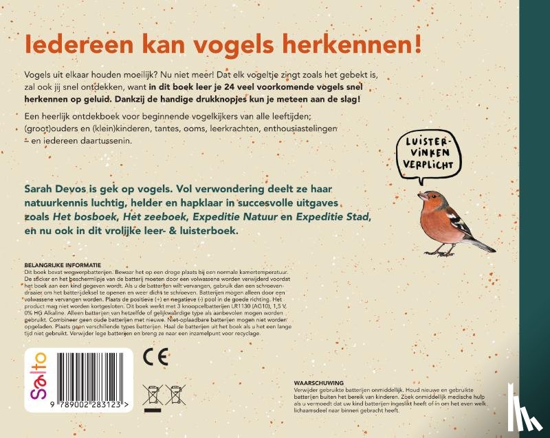 Devos, Sarah - 24 snel te herkennen vogelgeluiden van bij ons