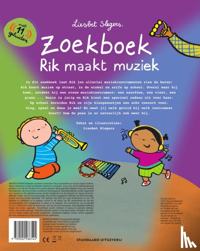 Slegers, Liesbet - Zoek- en geluidenboek Rik maakt muziek