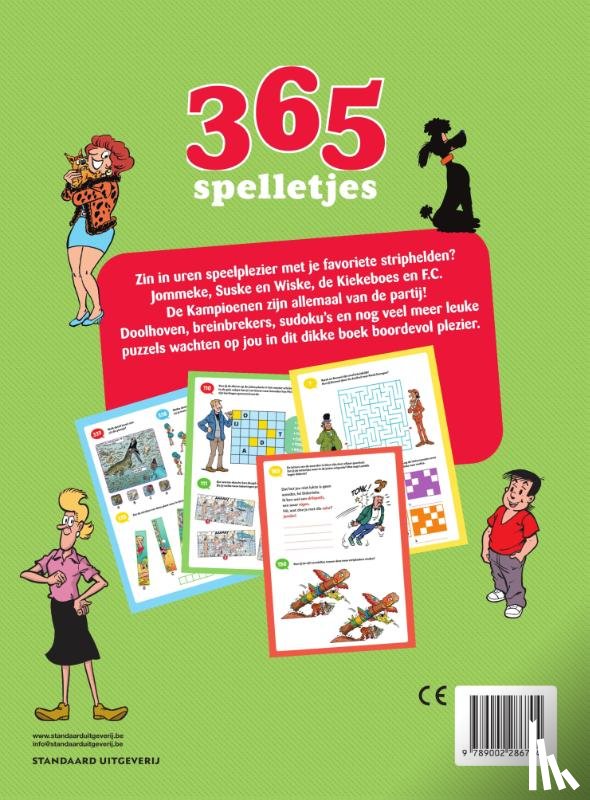Hec Leemans, Vandersteen, Willy, Merho, Nys, Jef - 365 spelletjes met al jouw favoriete stripfiguren