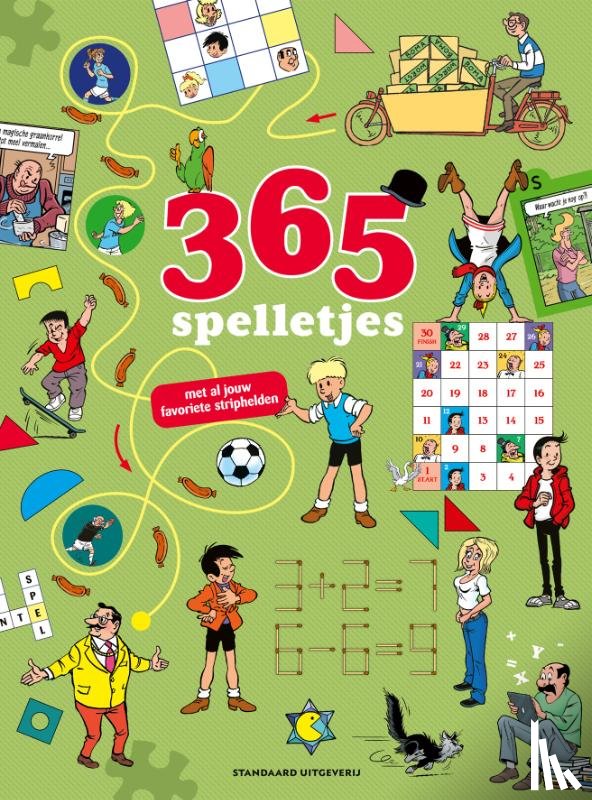 Hec Leemans, Vandersteen, Willy, Merho, Nys, Jef - 365 spelletjes met al jouw favoriete stripfiguren