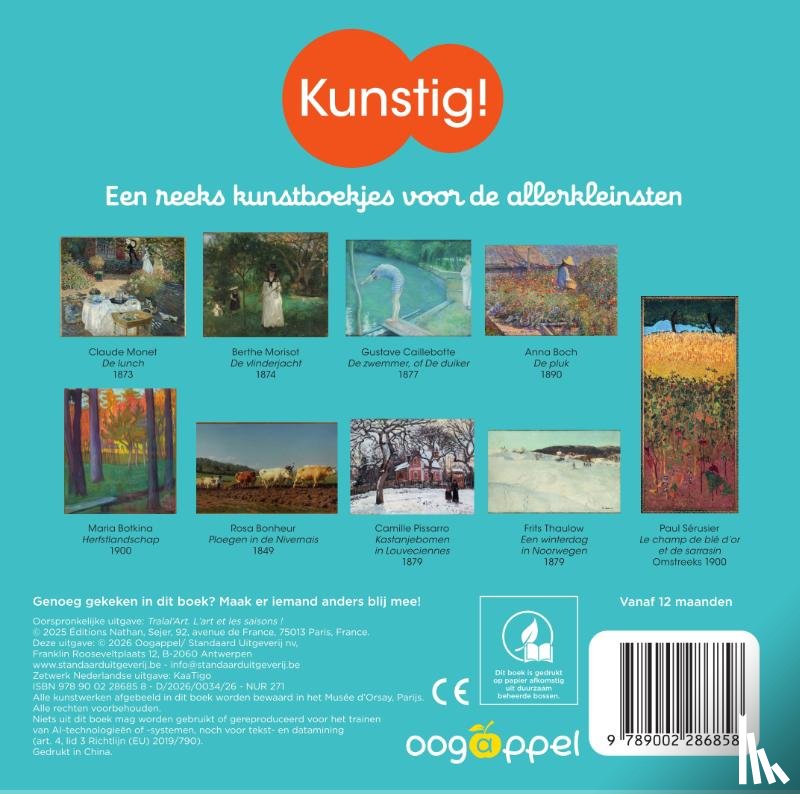  - Mijn eerste boekje over kunst: seizoenen