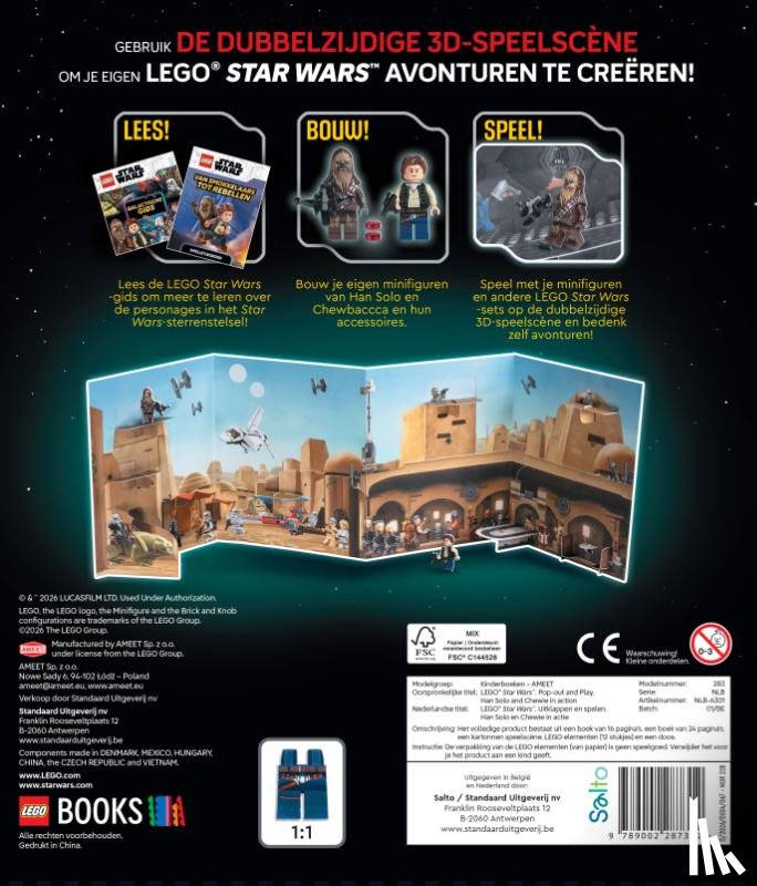  - Lego Star Wars Uitklappen en spelen: Han Solo en Chewie in actie