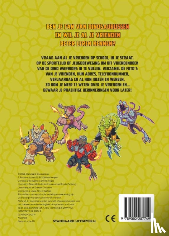  - Dino warriors: vriendenboek