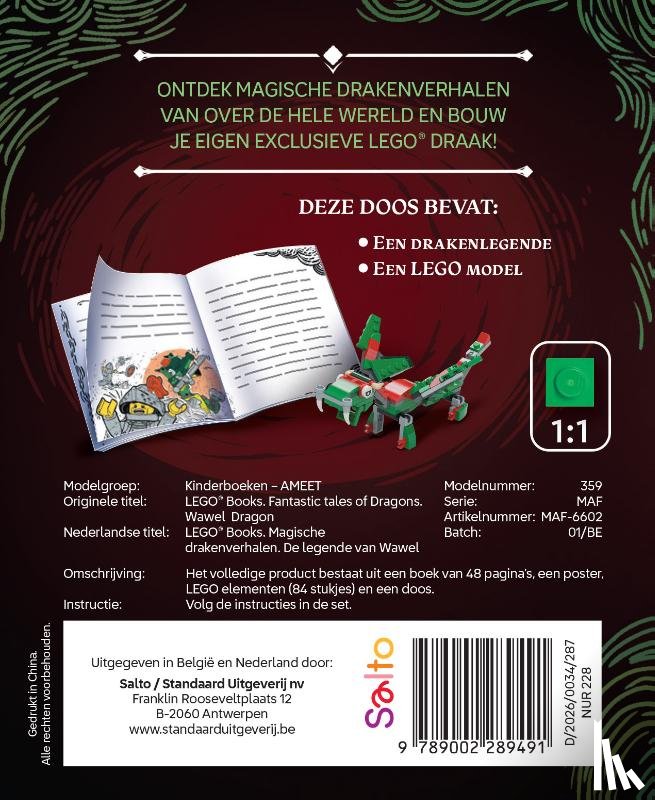  - Lego: Magische drakenverhalen: de legende van Wawel (groene draakje)
