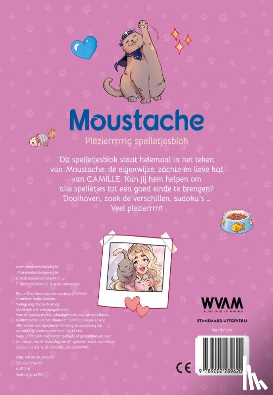 CAMILLE - Moustache plezierrrrrig spelletjesblok