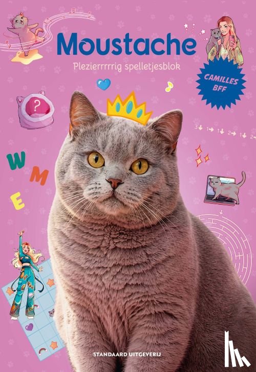 CAMILLE - Moustache plezierrrrrig spelletjesblok