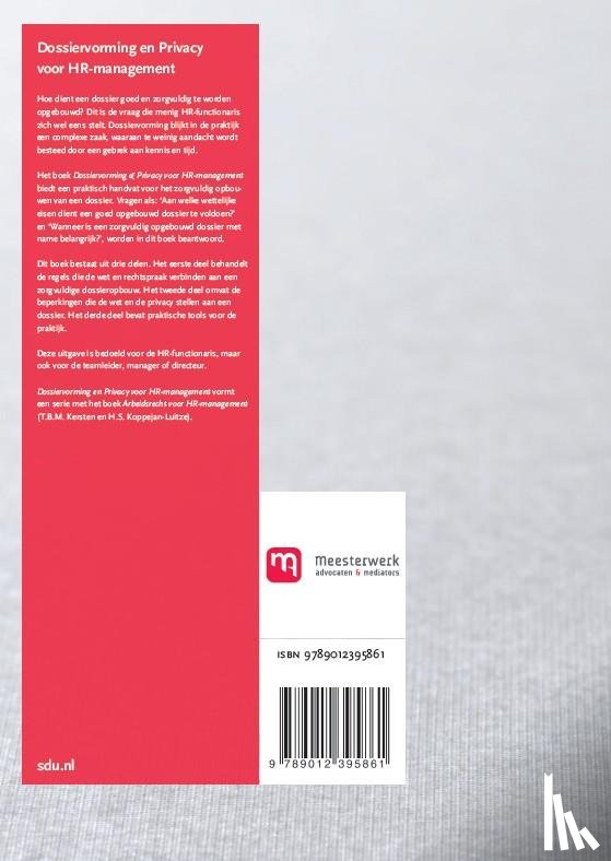 Kersten, T.B.M. - Dossiervorming en Privacy voor HR-management