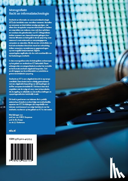 Koops, B.J., Oerlemans, J.J. - Strafrecht en ICT