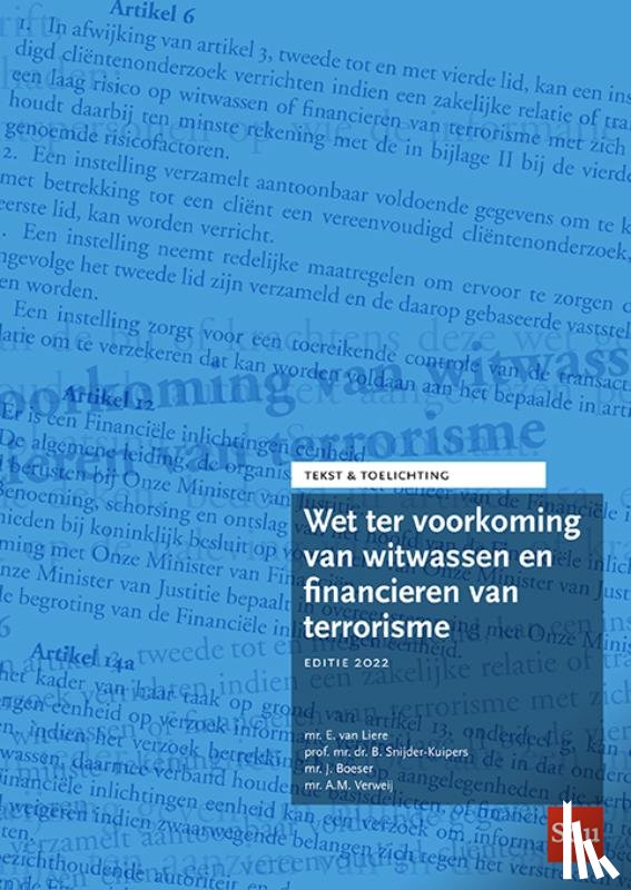 Liere, Ed van, Snijder-Kuipers, Birgit, Boeser, Juliëtte, Verweij, Anthon - Wet ter voorkoming van witwassen en financieren van terrorisme. Editie 2022