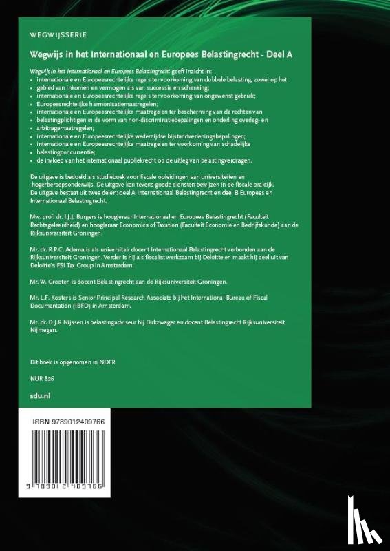 Adema, R.P.C., Grooten, W., Kosters, L.F., Nijssen, D.J.R. - Internationaal Belastingrecht