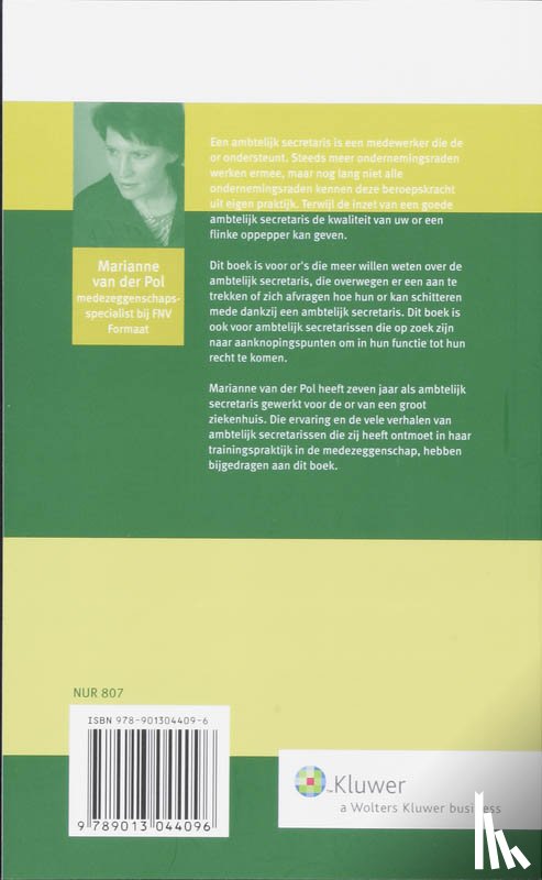 Pol, P. van der - OR en de ambtelijke secretaris
