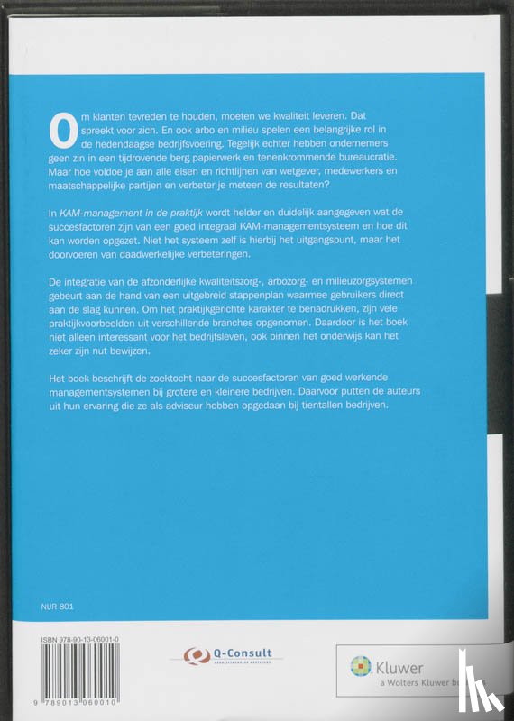 Gerritsen, Rob, Berg, O. van den - KAM-management in de praktijk