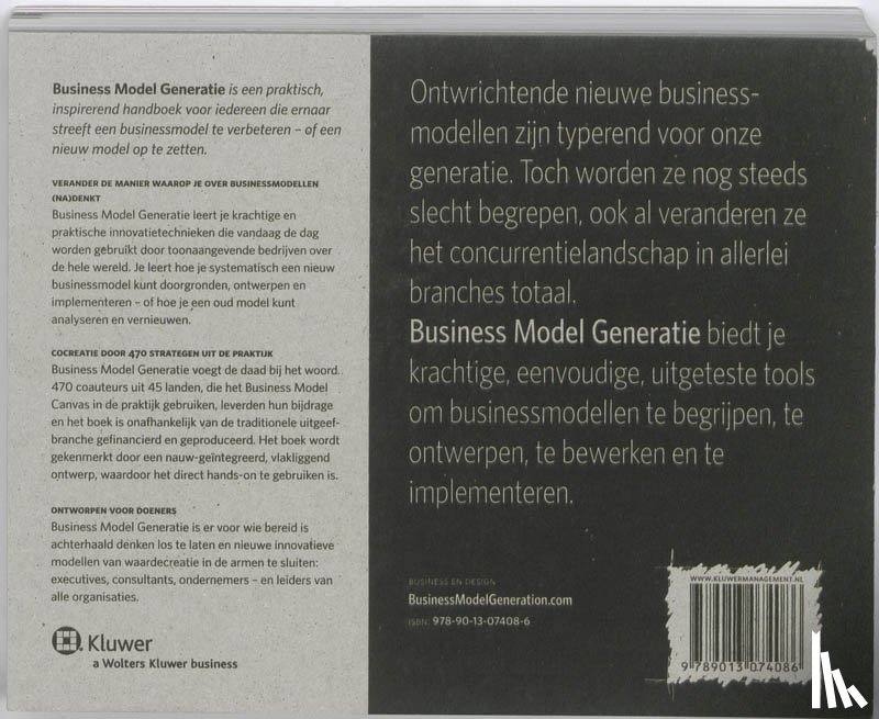 Osterwalder, Alexander, Pigneur, Yves - Business model generatie