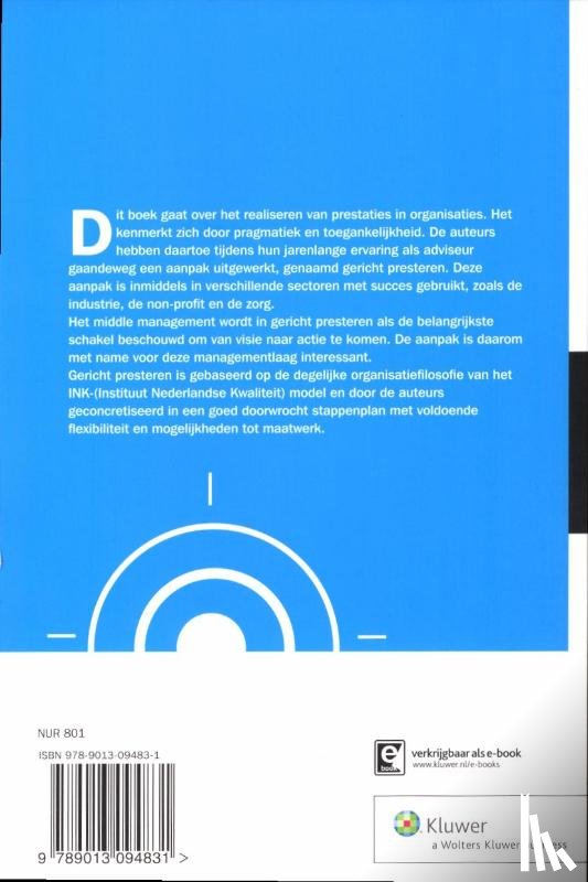 Tillema, Kees, Markerink, Frank - Gericht presteren met het INK-managementmodel