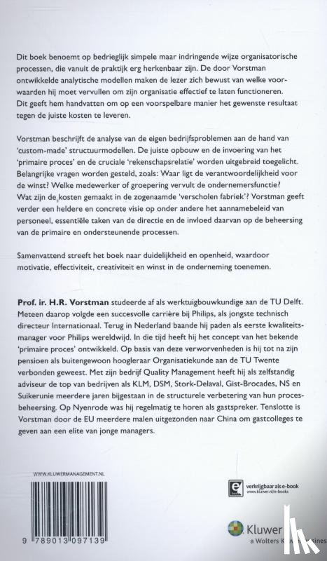 Vorstman, H.R. - Procesbeheersing in de dienstverlening