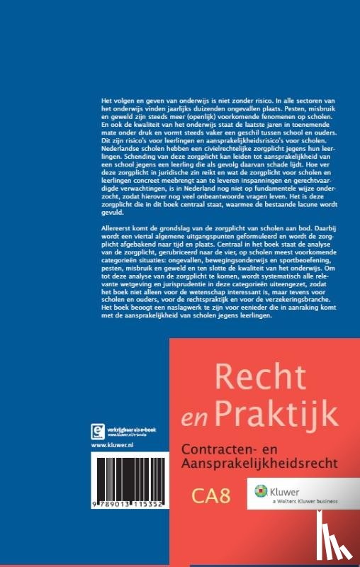 Paijmans, Brechtje Maria - De zorgplicht van scholen