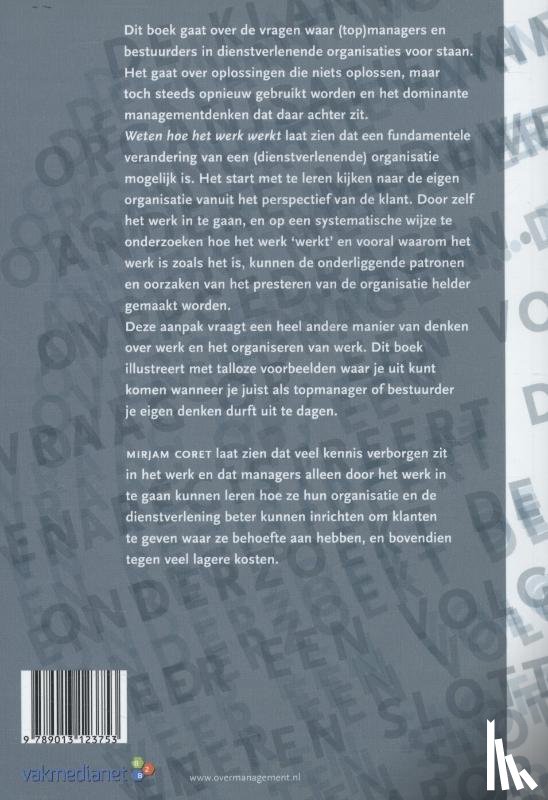 Coret, Mirjam - Weten hoe het werk werkt
