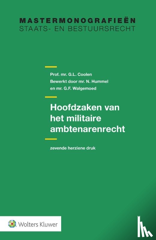 - Hoofdzaken van het militaire ambtenarenrecht