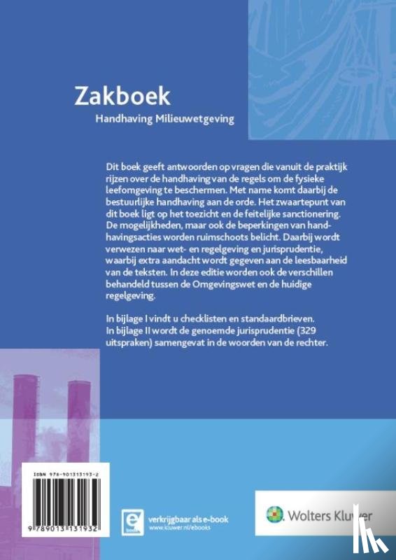 Meijden, Dick van der - Zakboek handhaving milieuwetgeving 2016