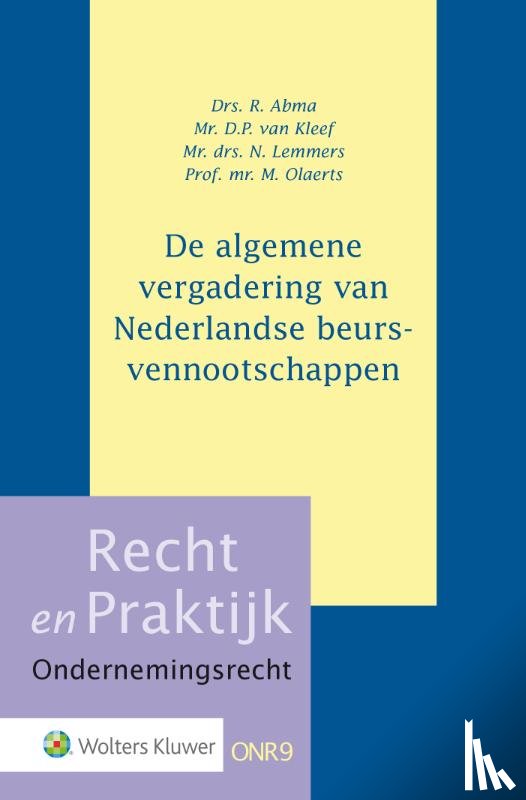  - De algemene vergadering van Nederlandse beursvennootschappen