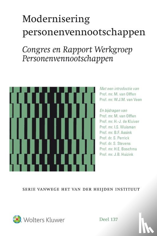 Olffen, M. van, Kluiver, H.-J de, Wuisman, I.S., Assink, B.F. - Modernisering personenvennootschappen
