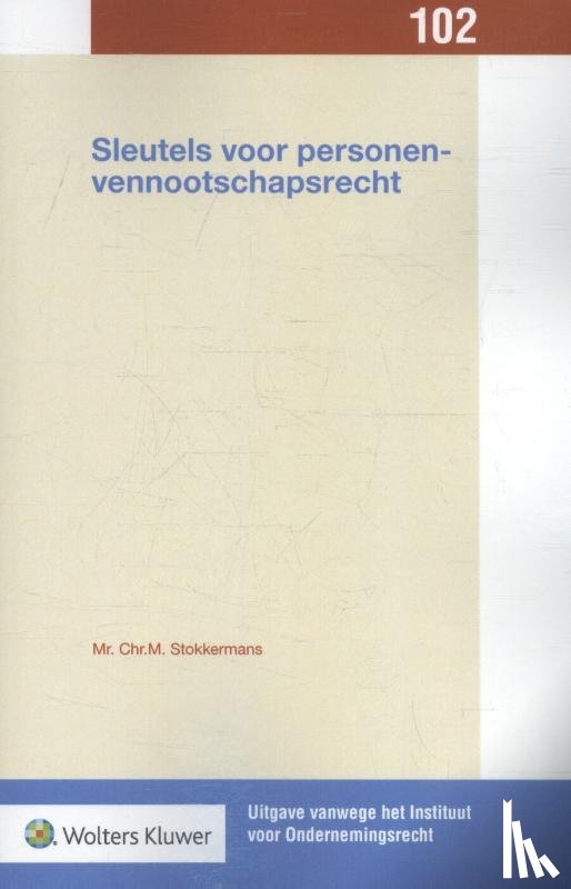 Stokkermans, Chr.M. - Sleutels voor personenvennootschapsrecht