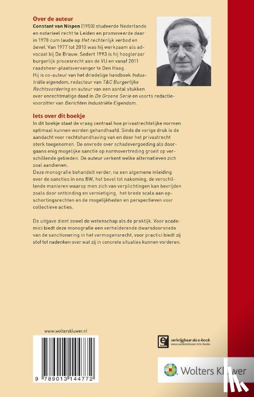 Nispen, C.J.J.C. van - Sancties in het vermogensrecht