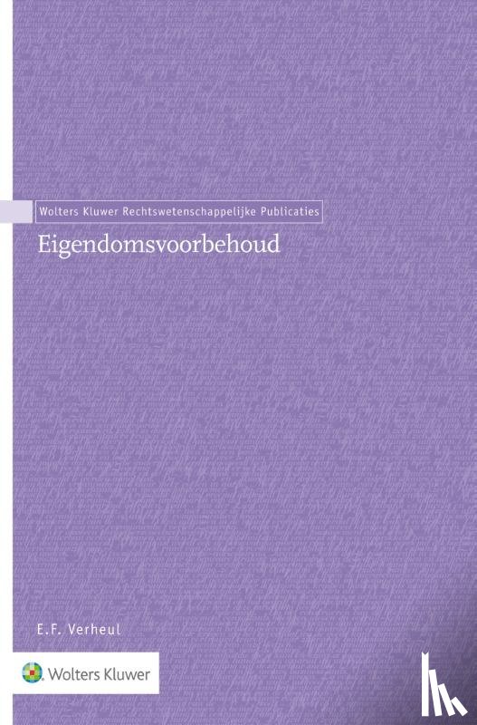 Verheul, Emil Fridolin - Eigendomsvoorbehoud