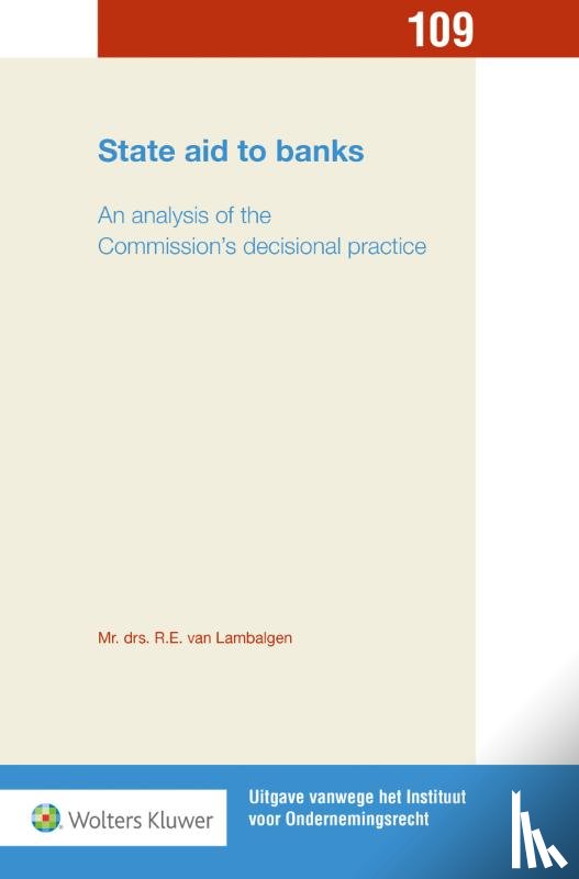 Lambalgen, R.E. van - State aid to banks