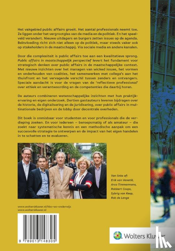 Timmermans, Arco, Coops, Robbert, Keep, Sybrig van, Lange, Rob de, Venetië, Erik van - Public affairs in maatschappelijk perspectief