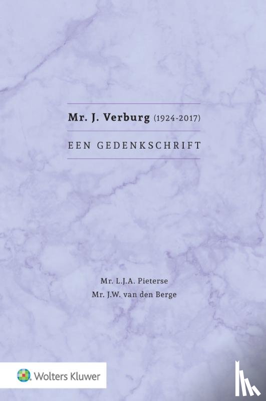 Pieterse, L.J.A., Berge, J.W. van den - Mr. J. Verburg (1924-2017)