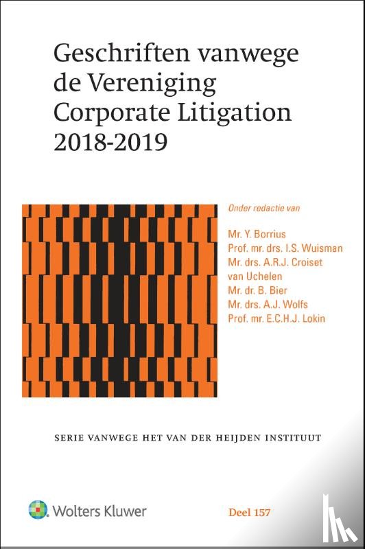 Borrius, Y. - Geschriften vanwege de Vereniging Corporate Litigation 2018-2019