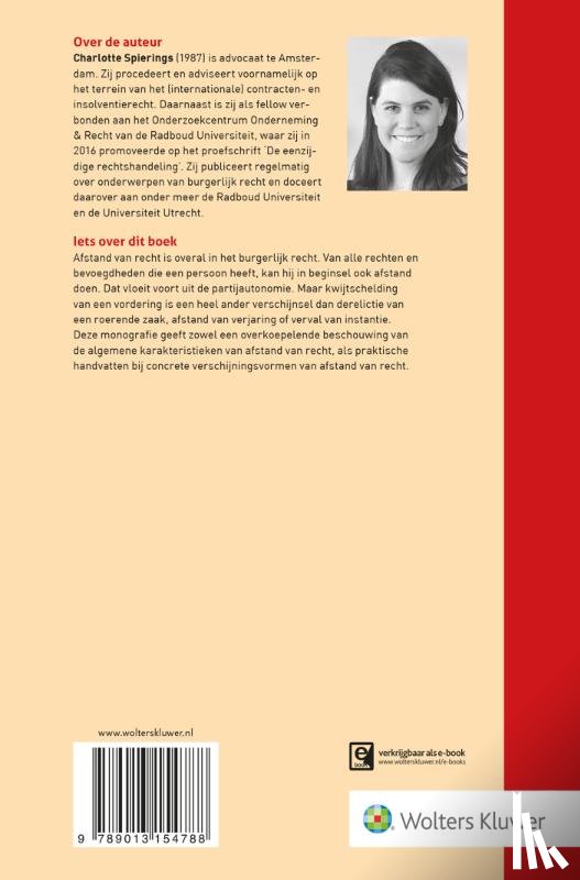Spierings, C. - Afstand van recht