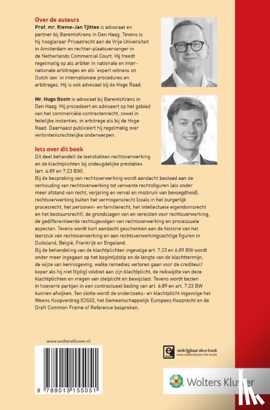 Tjittes, R.P.J.L., Boom, H. - Rechtsverwerking en klachtplichten
