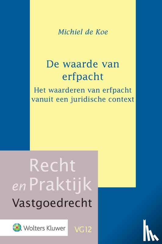 Koe, M. de - De waarde van erfpacht