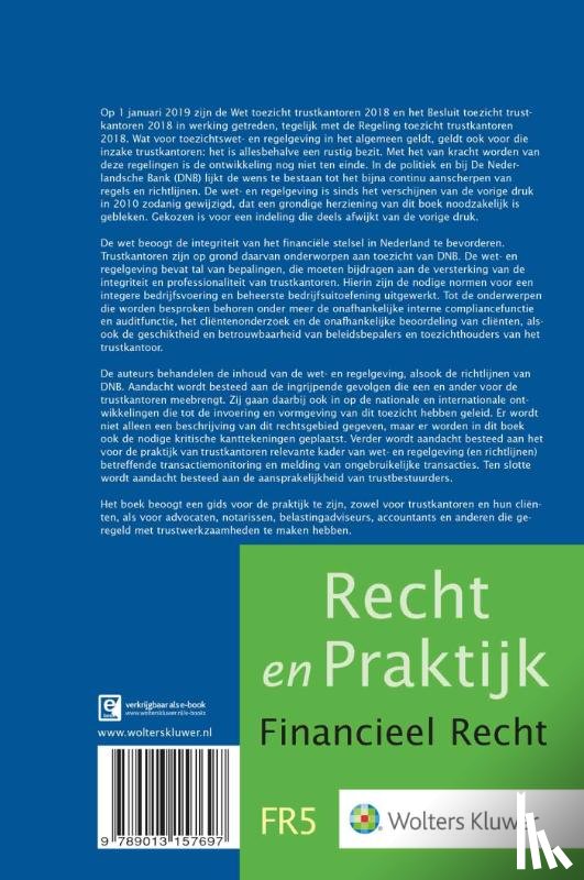 Frielink, K., Eersel, M. van, Wulp, M.T. van der - Toezicht trustkantoren in Nederland