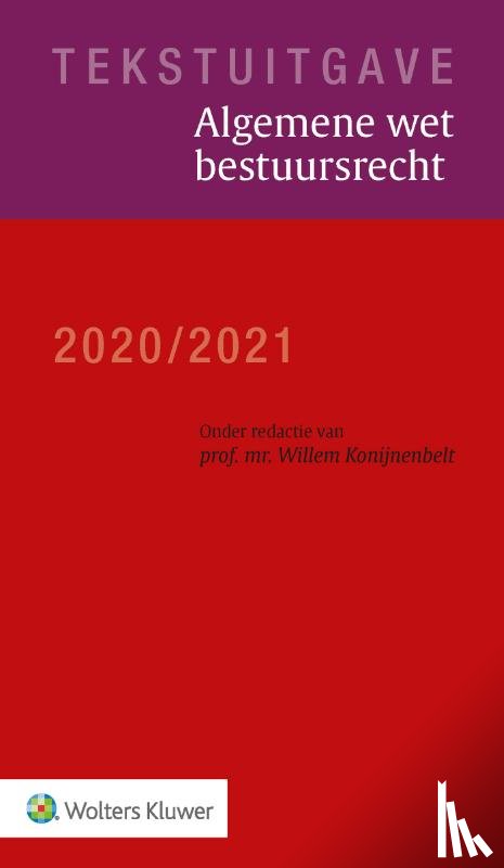  - Tekstuitgave Algemene wet bestuursrecht 2020/2021