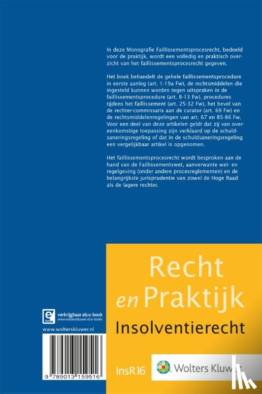 Groot, E.F. - Faillissementsprocesrecht
