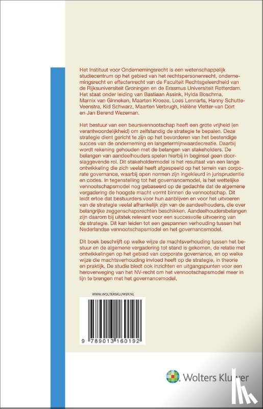  - De beursvennootschap, corporate governance en strategie