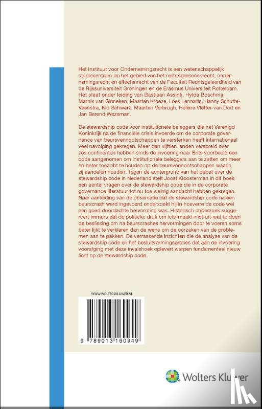 - De stewardship code voor institutionele beleggers