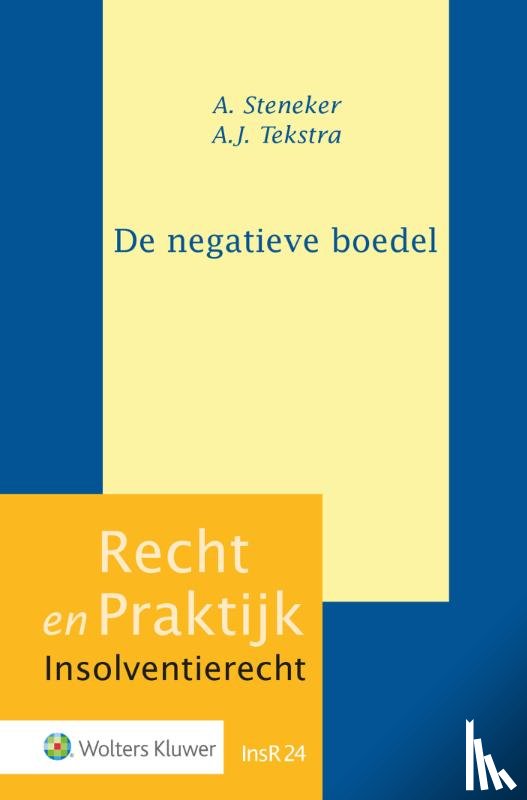 Steneker, A. - De negatieve boedel