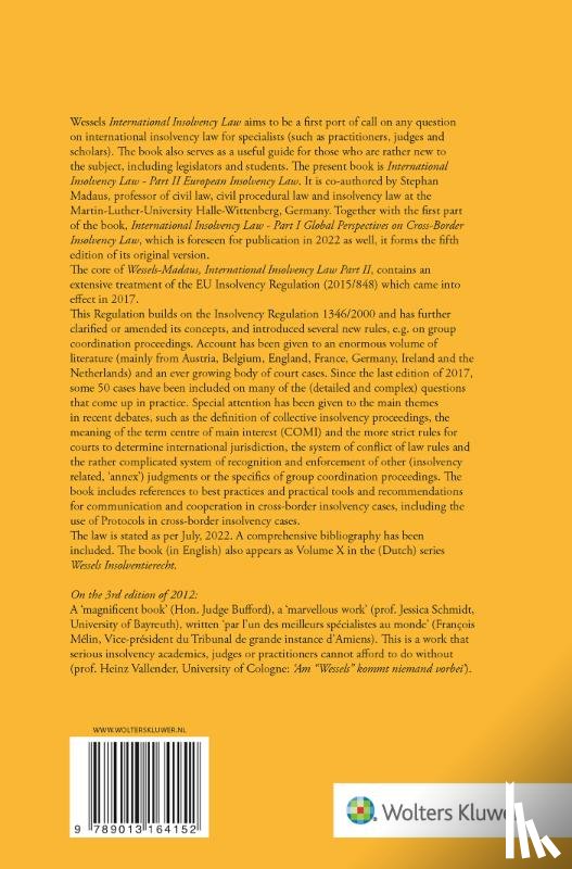  - International Insolvency Law Part II