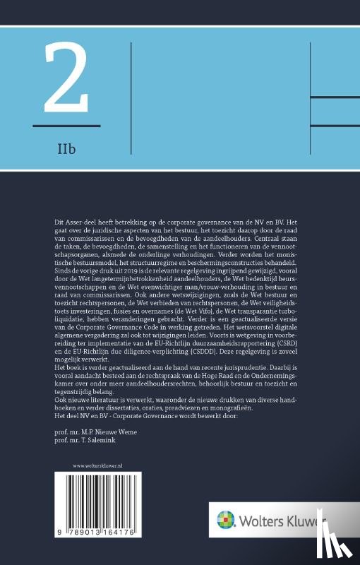  - NV en BV - Corporate Governance