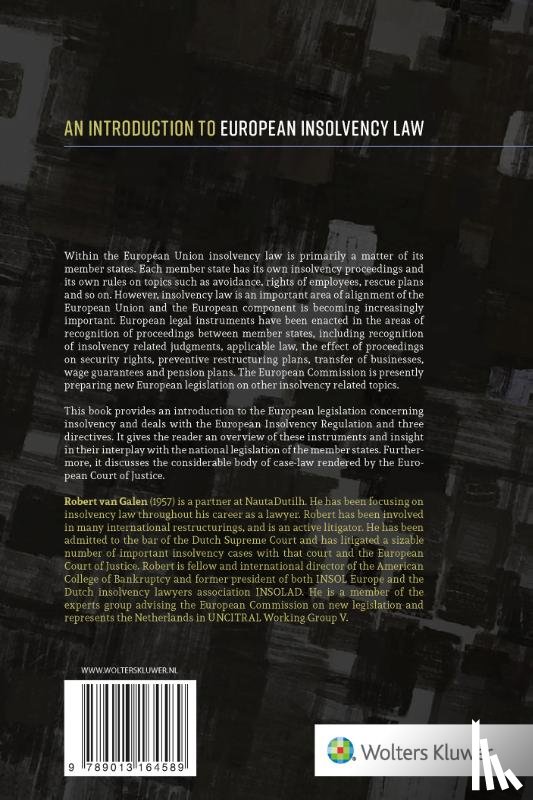 Galen, Robert van - An Introduction to European Insolvency Law